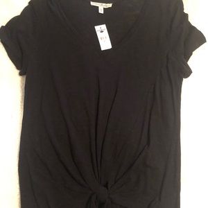 EXPRESS Tie Waist Slub Tee